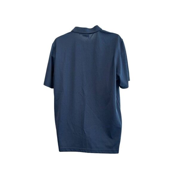 Clique Shirt Men's Large Navy Blue Performance Polo Shirt Intel - Picture 2 of 5